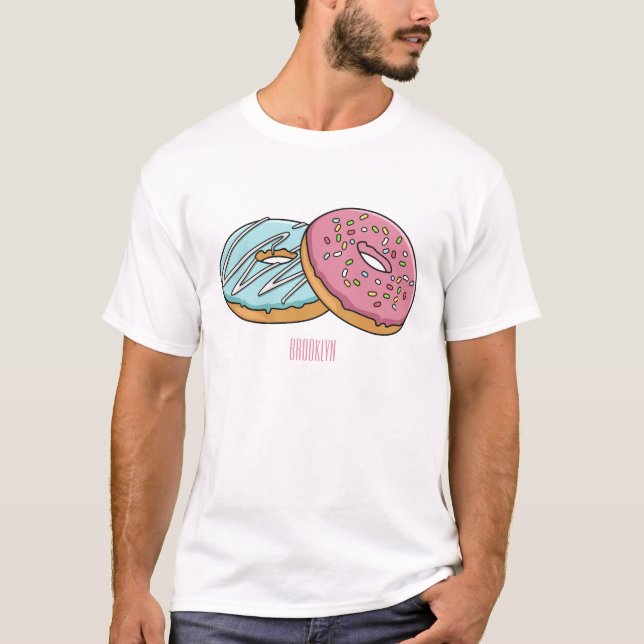 illustration av Donut-tecknaden T Shirt (Framsida)