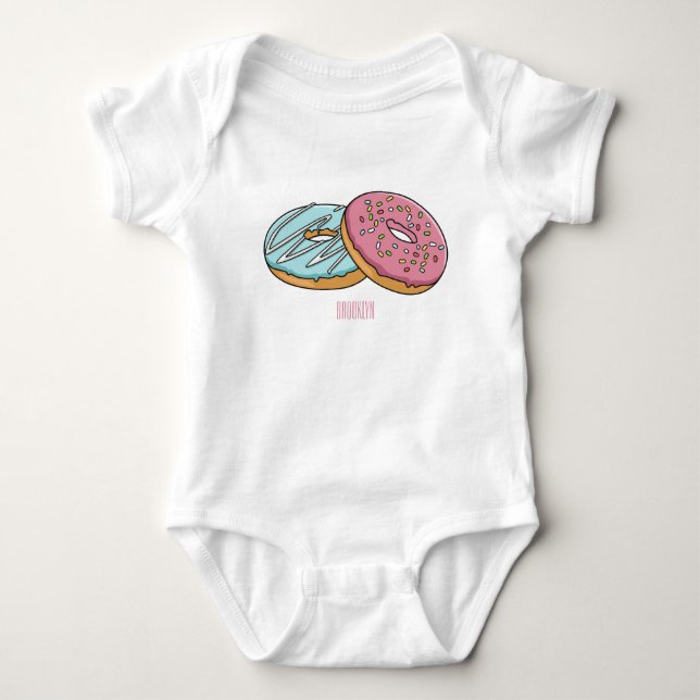 illustration av Donut-tecknaden T Shirt (Framsida)
