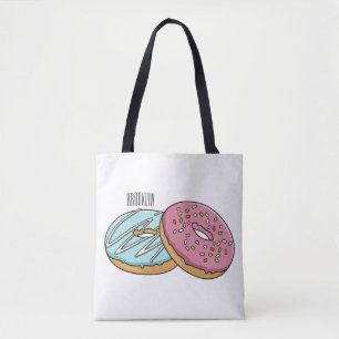 illustration av Donut-tecknaden Tygkasse