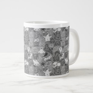 illustration av doodles mönster jumbo mugg