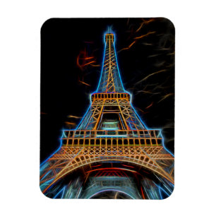 Illustration av Eiffel Torn - Paris, Frankrike Magnet