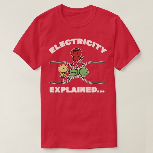 Illustration av elförklarad Vintage T Shirt (Design framsida)