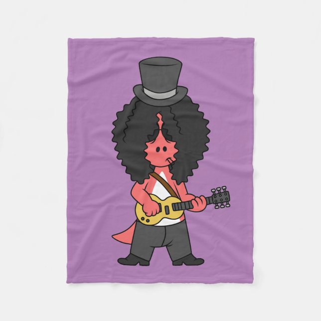 Illustration av en Allosaurus som är tryckt som Ro Fleecefilt (Framsidan)