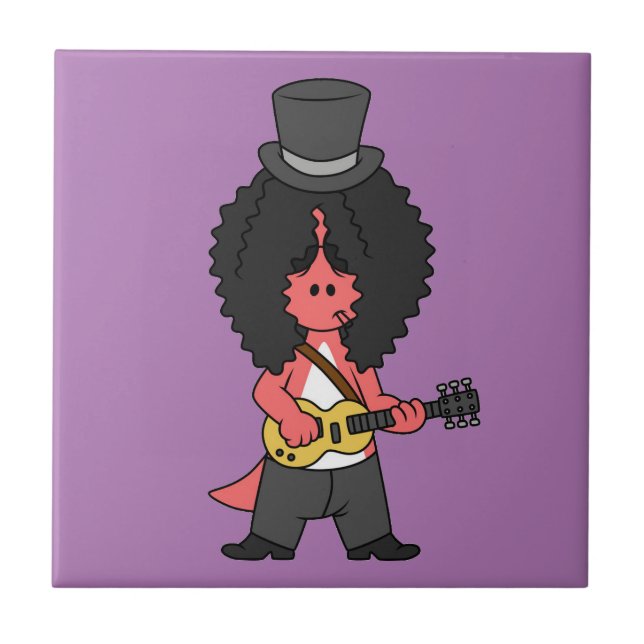 Illustration av en Allosaurus som är tryckt som Ro Kakelplatta (Framsidan)