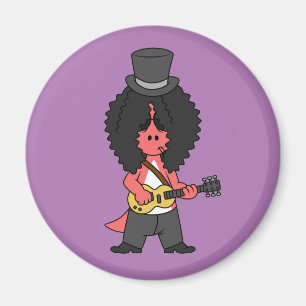 Illustration av en Allosaurus som är tryckt som Ro Magnet