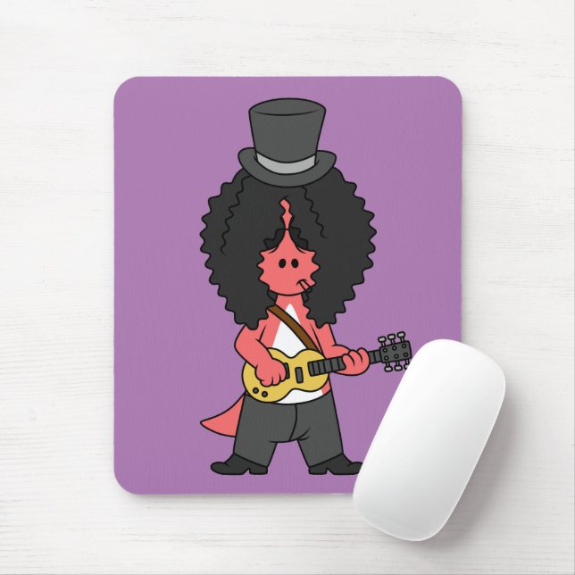 Illustration av en Allosaurus som är tryckt som Ro Musmatta (Med mus)