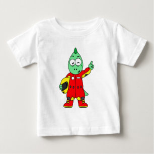 Illustration av en Allosaurus Tävling-bilförare. T Shirt