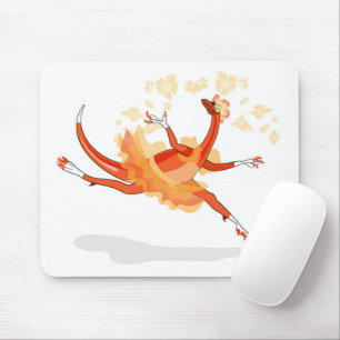 Illustration av en Ballerina Dancing Raptor. 2 Musmatta