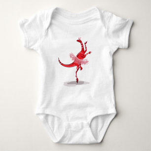 Illustration av en Ballerina Dancing Raptor. T Shirt