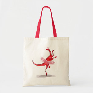Illustration av en Ballerina Dancing Raptor. Tygkasse
