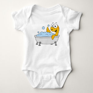 Illustration av en Bathing Loch Ness Monster. T Shirt