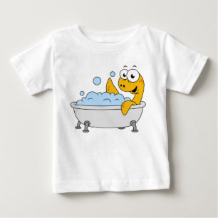 Illustration av en Bathing Loch Ness Monster. T Shirt