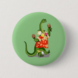 Illustration av en Brontosaurus som spelar Maracas Knapp