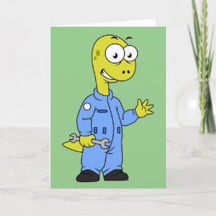 Illustration av en Brontosaurusmekanism. Kort