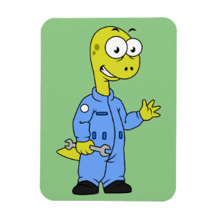 Illustration av en Brontosaurusmekanism. Magnet