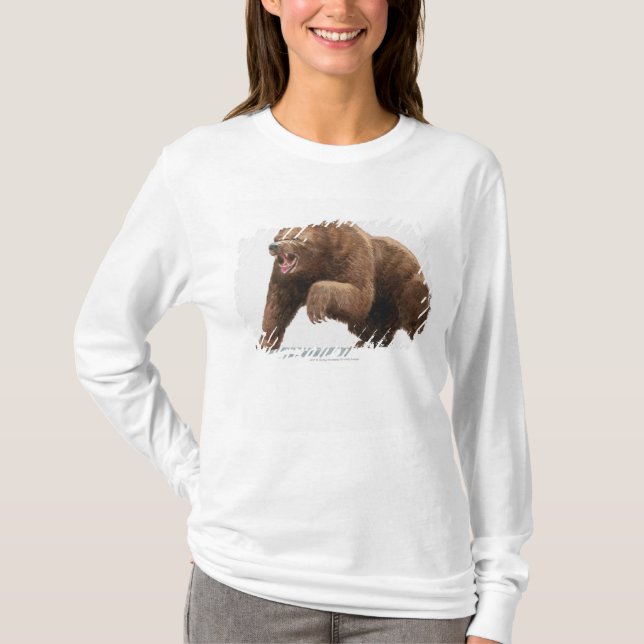 Illustration av en brun björn tee (Framsida)