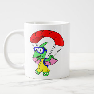 Illustration av en fallskärm av typen Pterodactyl. Jumbo Mugg