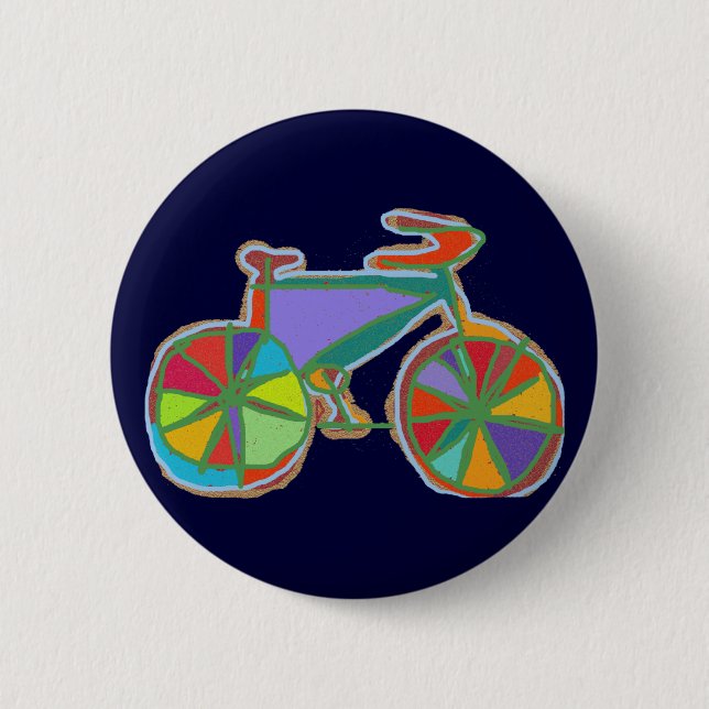 illustration av en färglös cykel knapp (Framsida)