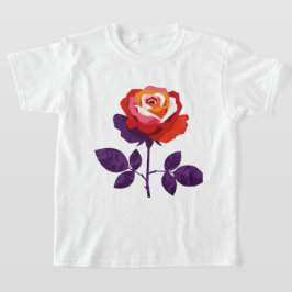 Illustration av en färgrik ros t shirt