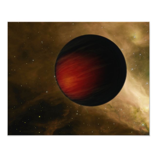 Illustration av en hett Jupiter med namnet HD 1490 Fototryck (Framsidan)