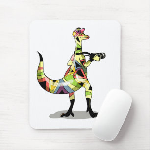 Illustration av en Iguanodon-fotograf. Musmatta