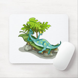 Illustration av en Iguanodon Sunbad. Musmatta