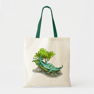 Illustration av en Iguanodon Sunbad. Tygkasse