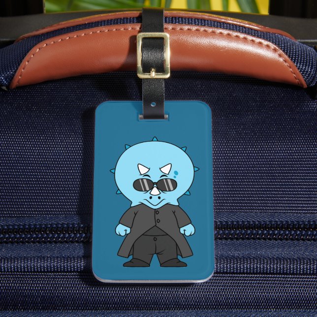 Illustration av en matris triceratops. bagagebricka (Framsida Insitu 2)