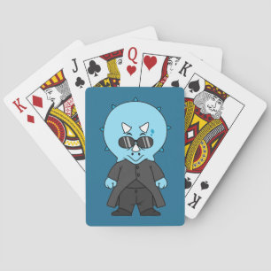 Illustration av en matris triceratops. casinokort