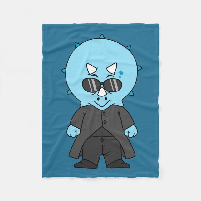 Illustration av en matris triceratops. fleecefilt (Framsidan)