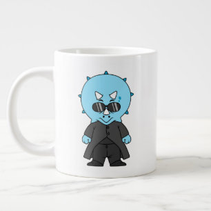 Illustration av en matris triceratops. jumbo mugg