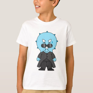 Illustration av en matris triceratops. t shirt