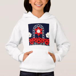 Illustration av en nattlig trädgård t shirt