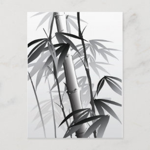 Illustration av en orientalisk stil-målning vykort