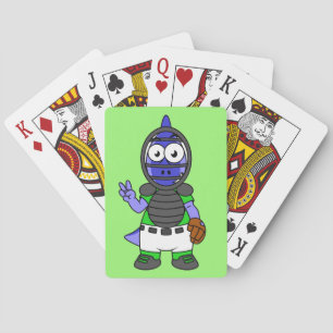 Illustration av en parasaurolophus Baseball Catche Casinokort