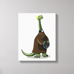 Illustration av en plateosaurus som är präst canvastryck