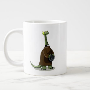 Illustration av en plateosaurus som är präst jumbo mugg