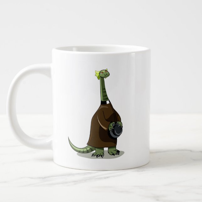 Illustration av en plateosaurus som är präst jumbo mugg (Vänster)