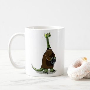 Illustration av en plateosaurus som är präst kaffemugg