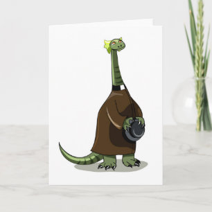 Illustration av en plateosaurus som är präst kort