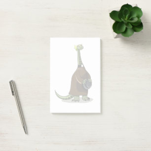Illustration av en plateosaurus som är präst post-it block