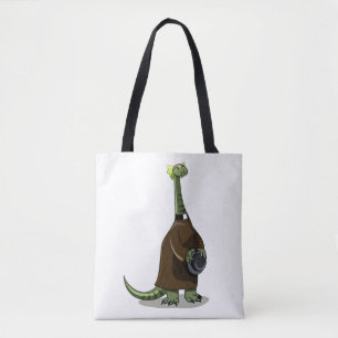 Illustration av en plateosaurus som är präst tygkasse