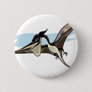 Illustration av en Pteranodon Dinosaur. Knapp
