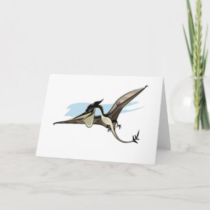 Illustration av en Pteranodon Dinosaur. Kort