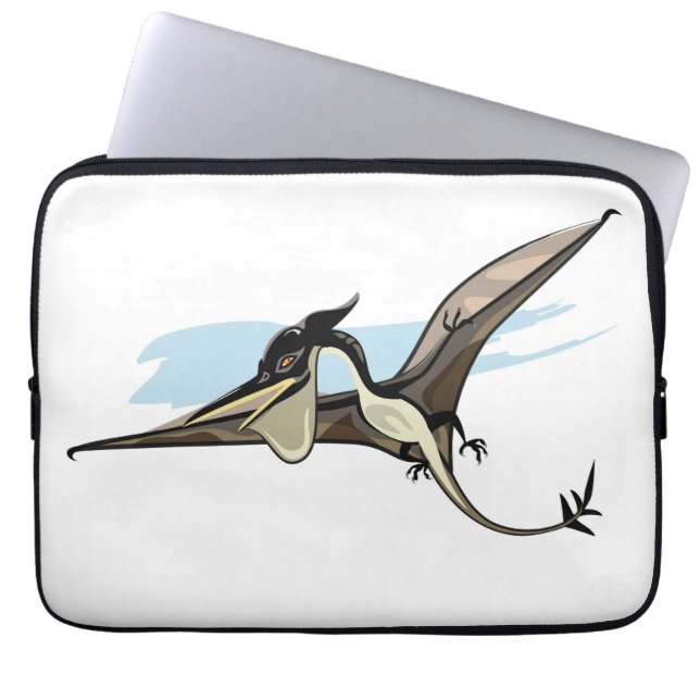 Illustration av en Pteranodon Dinosaur. Laptop Fodral (Framsidan)