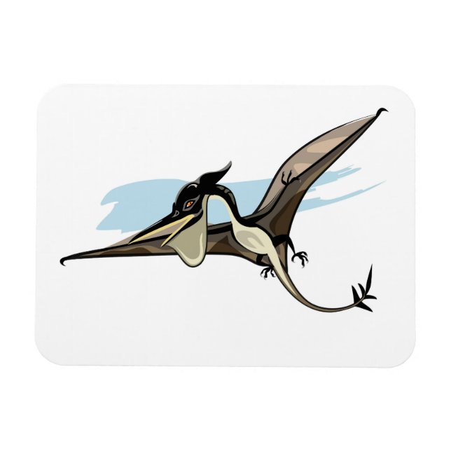 Illustration av en Pteranodon Dinosaur. Magnet (Horisontell)