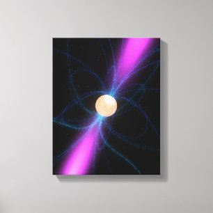 Illustration av en pulsar 2 canvastryck