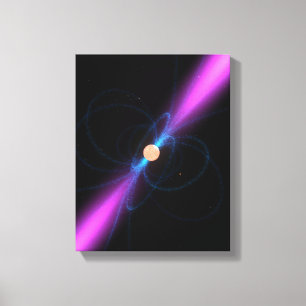 Illustration av en pulsar canvastryck