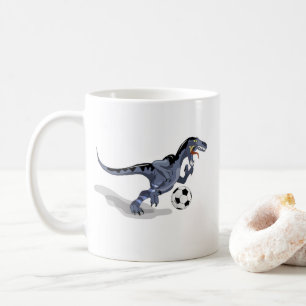 Illustration av en Raptor Dinosaur-spelare. Kaffemugg