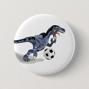 Illustration av en Raptor Dinosaur-spelare. Knapp